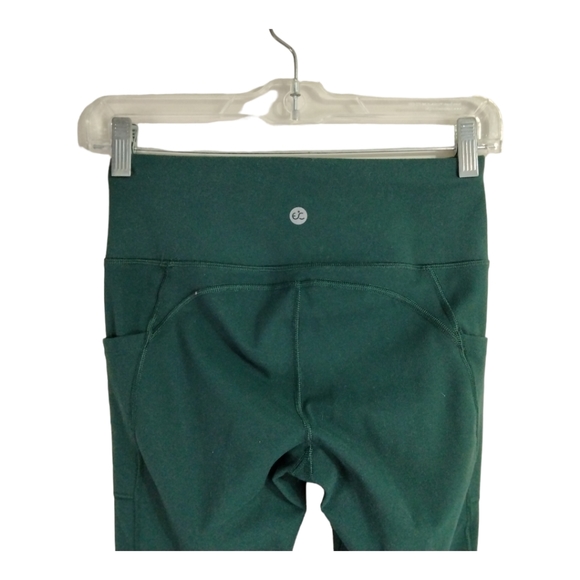 Ewedoos Women'S Yoga Pants with Thigh Pockets Small Dark Green Fleece Feel - Picture 11 of 16